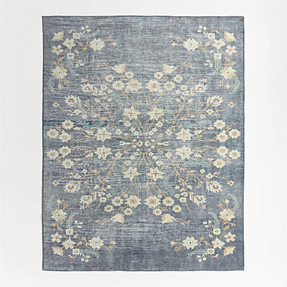 Jules Floral Washable Area Rug 4'x6'