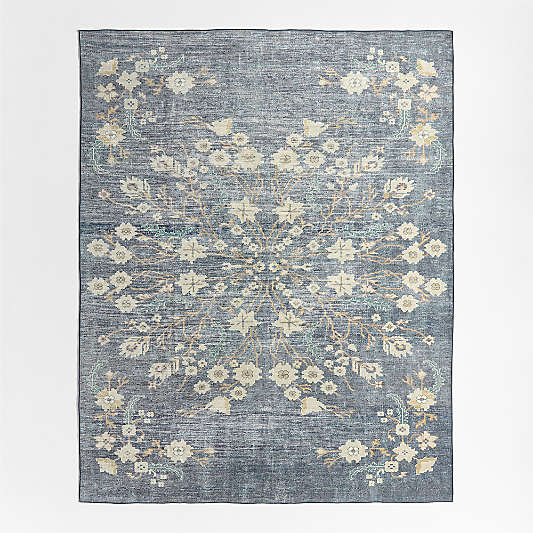 Jules Floral Washable Area Rug 4'x6'