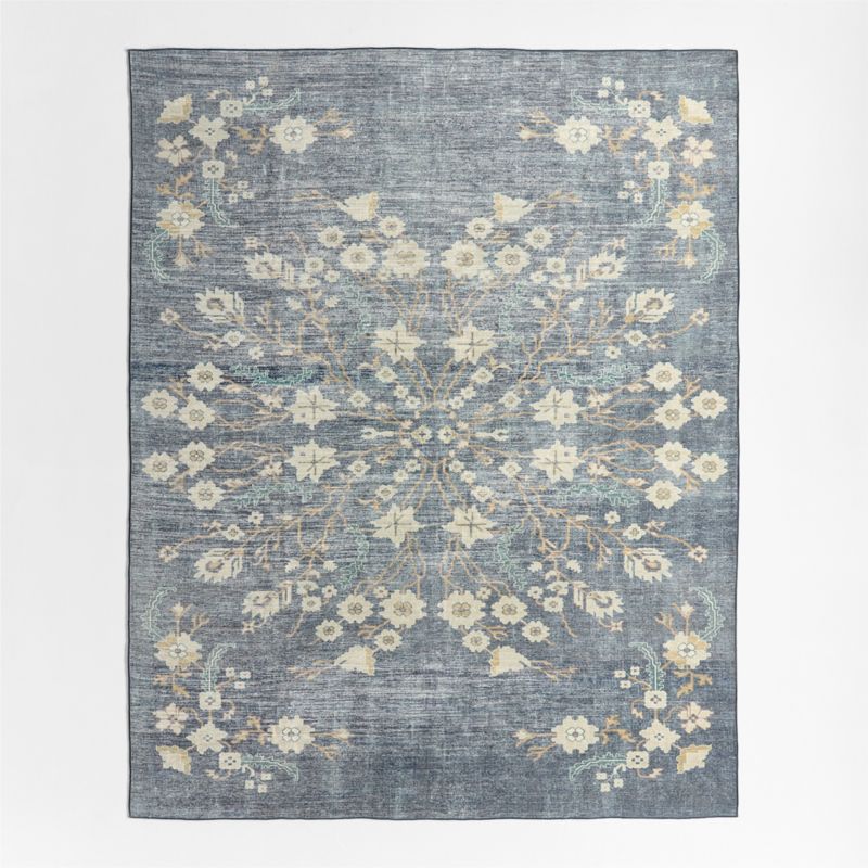 Alvarez Wool Hand-Tufted Mineral Blue Runner Rug 2'10"x9'