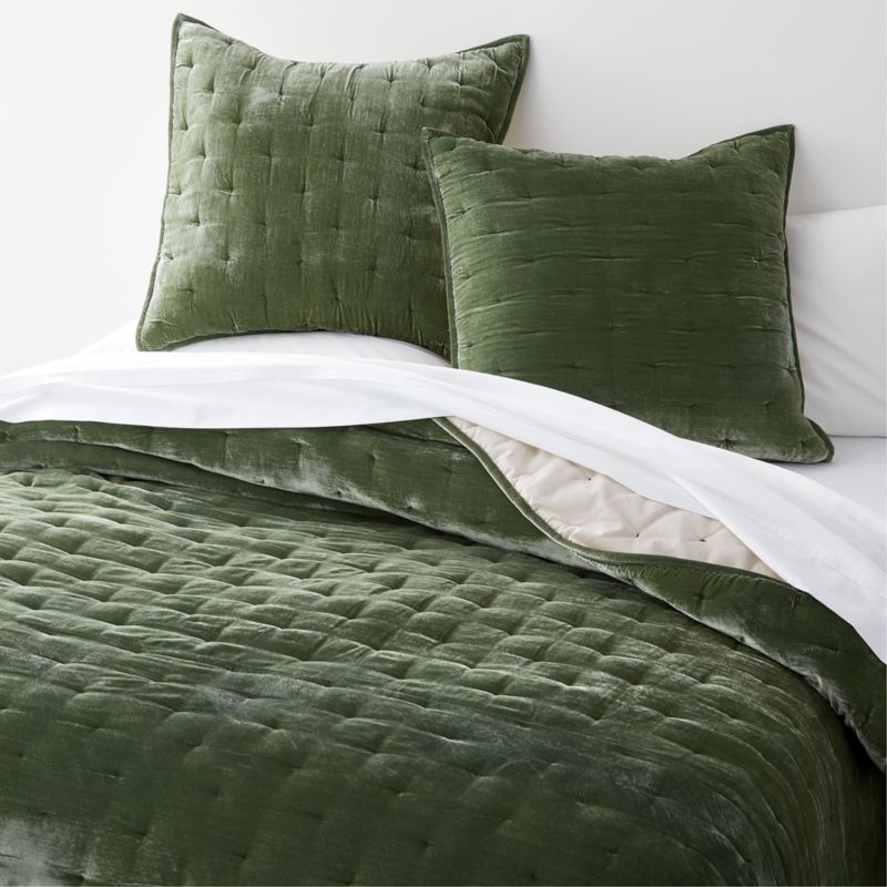 Juliet Agave Velvet Full/Queen Quilt + Reviews