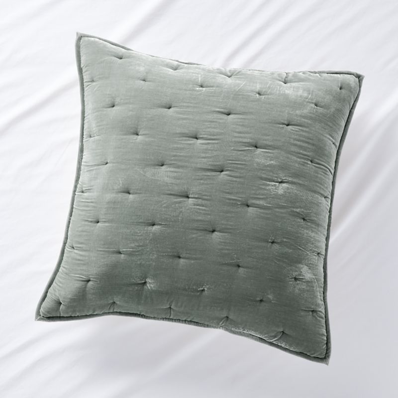 Grey velvet best sale pillow shams