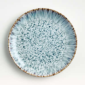 blue vintage stoneware dinner plates Details about   6X ADHARA round Dessert plates 20cm white