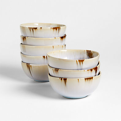 View Julo Blue Cereal Bowls, Set of 8 details