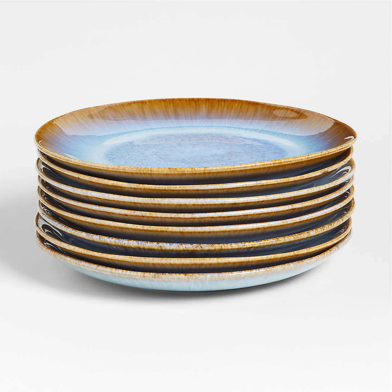 Julo Blue Dinner Plates, Set of 8 + Reviews | Crate & Barrel Canada