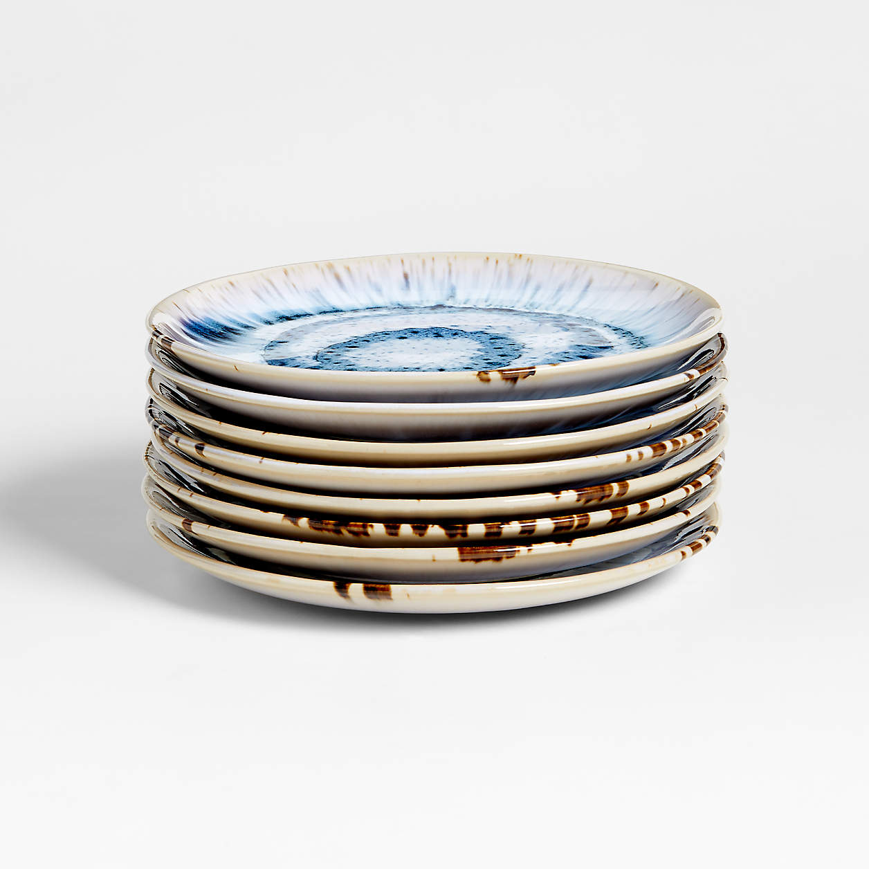 Julo Blue Salad Plates, Set of 8 + Reviews Crate & Barrel Canada