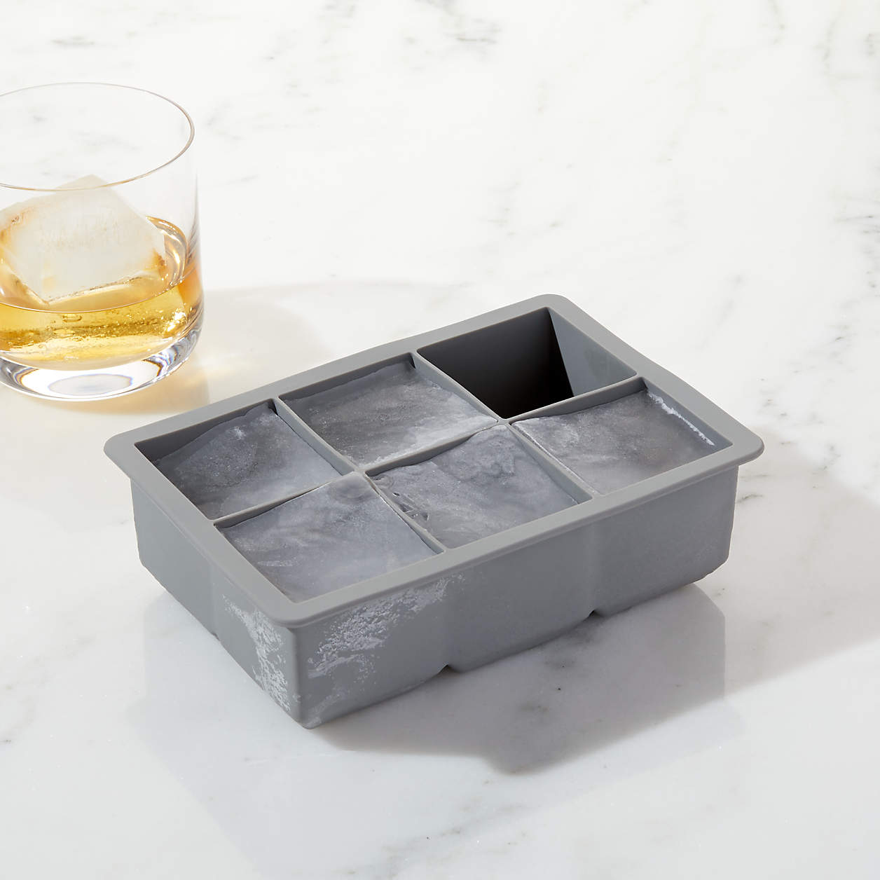 Jumbo Grey Silicone Ice Cube Tray