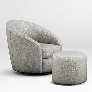 gray swivel rocker