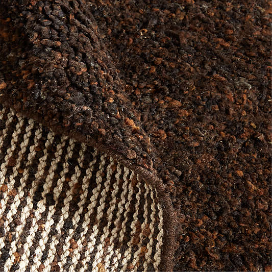 Juneau Wool Brown Area Rug