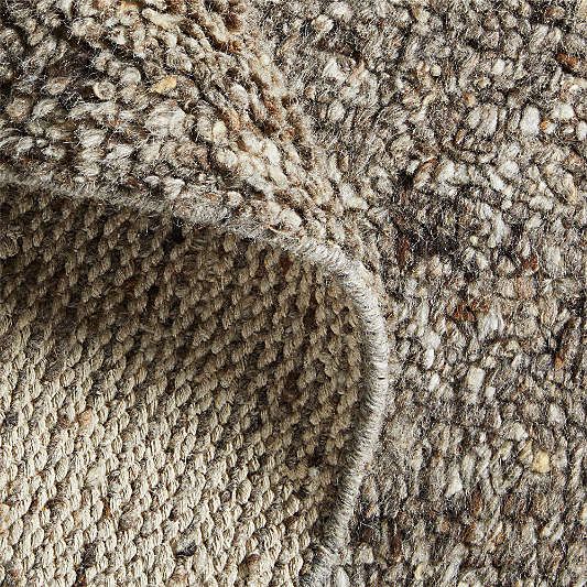 Juneau Wool Charcoal Grey Area Rug