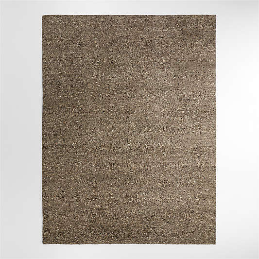 Juneau Wool Charcoal Grey Area Rug 10'x14'