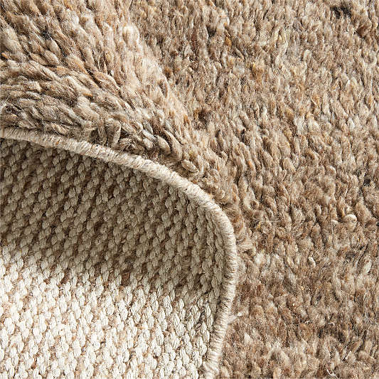 Juneau Wool Sand Brown Area Rug 10'x14'