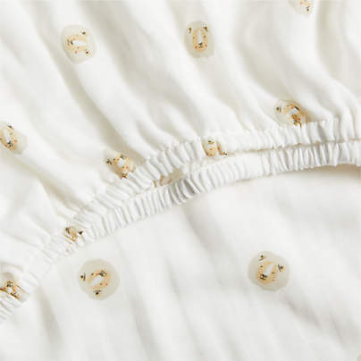 Supersoft Jungle Lion 100% Organic Cotton Baby Crib Fitted Sheet