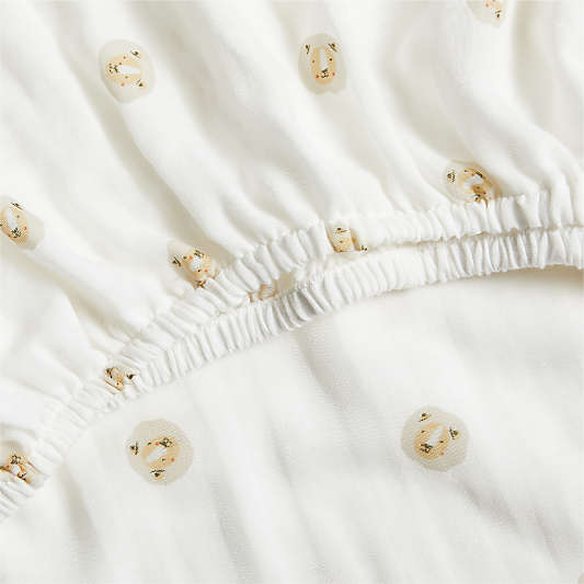 Supersoft Jungle Lion 100% Organic Cotton Baby Crib Fitted Sheet