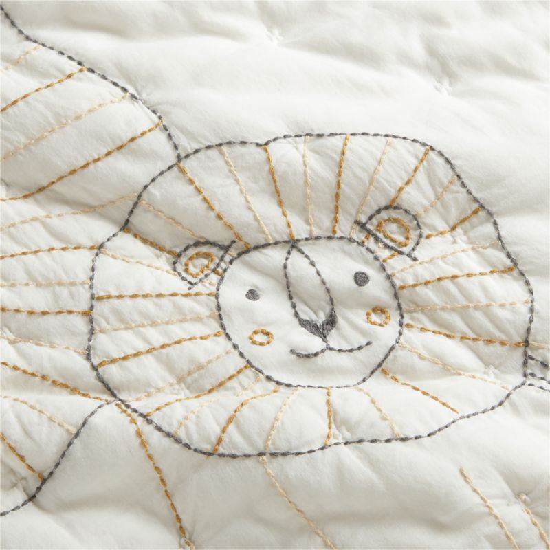 Jungle Lion Organic Cotton Baby Bedding Bundle Set - image 3 of 9