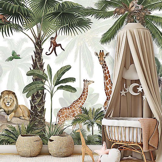 Tempaper Jungle Party Peel & Stick Wall Mural