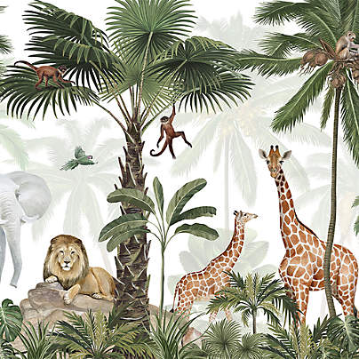 Tempaper Jungle Party Peel & Stick Wall Mural