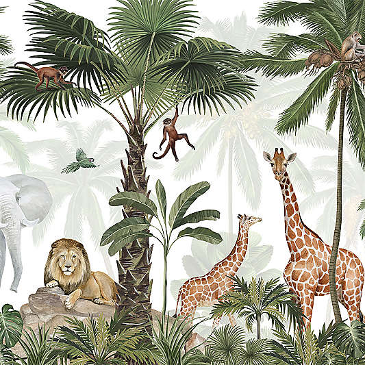 Tempaper Jungle Party Peel & Stick Wall Mural