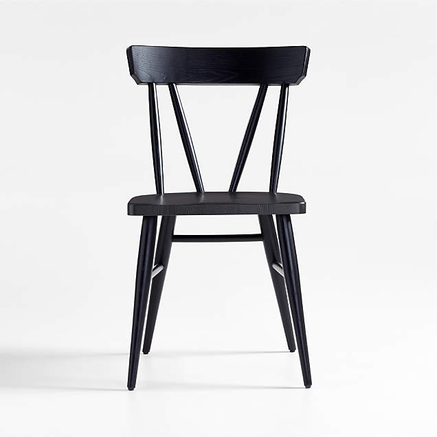 Arno Warm Grey Wood Side Chair + Reviews Crate & Barrel Canada