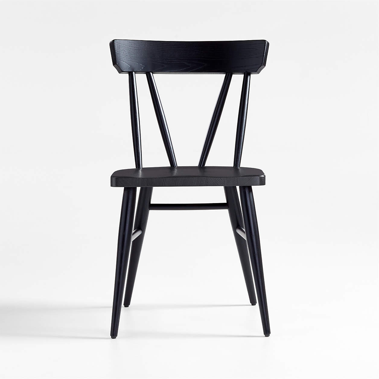 Juni Black Ash Dining Chair + Reviews | Crate & Barrel