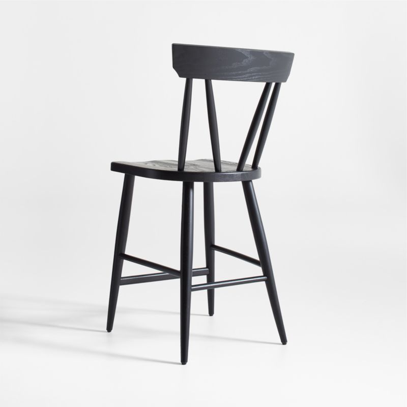 Juni Black Counter Stool