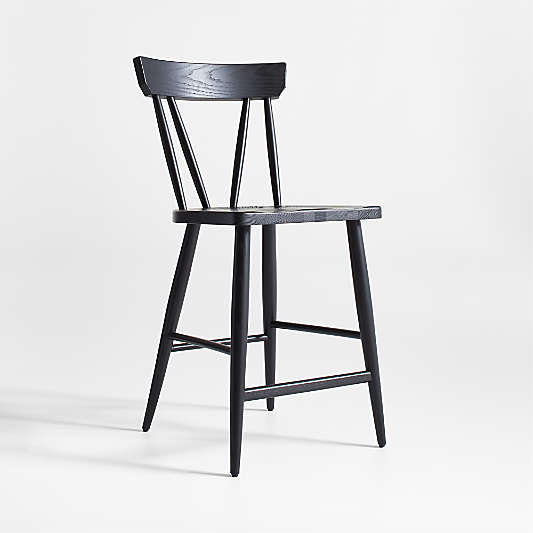 Juni Black Counter Stool