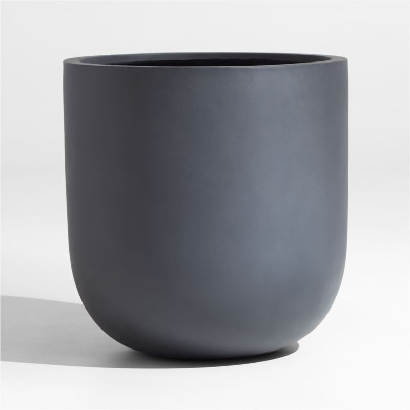 Junio Large Dark Grey Planter 22.25" - image 0 of 9