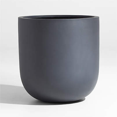 Junio Large Dark Grey Planter 22.25"