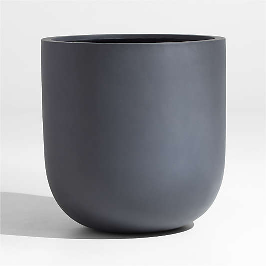 Junio Large Dark Grey Planter 22.25"