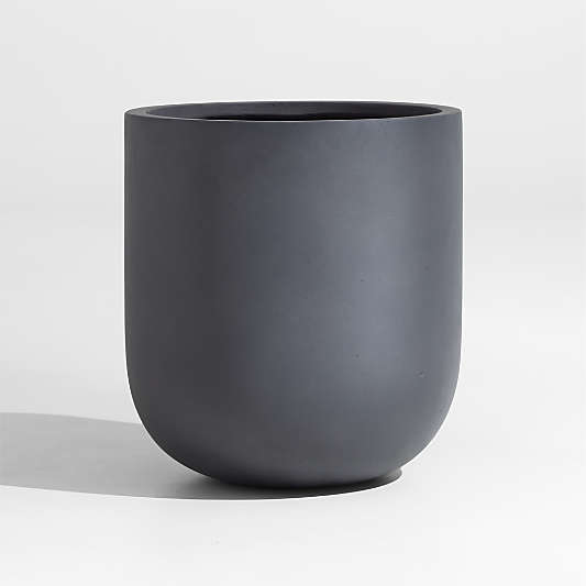 Junio Medium Dark Grey Planter 17.5"