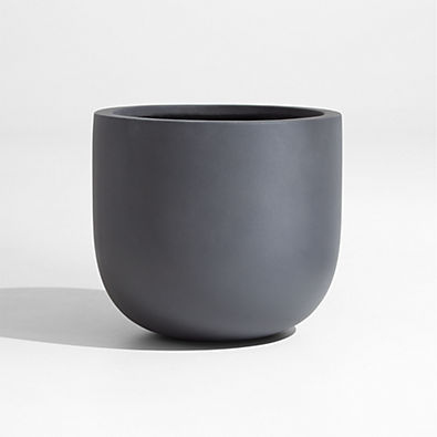 View Junio Small Dark Grey Planter 13" details