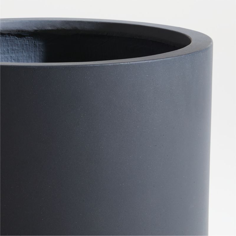 Junio Tall Dark Grey Planter 18.1" - image 3 of 14