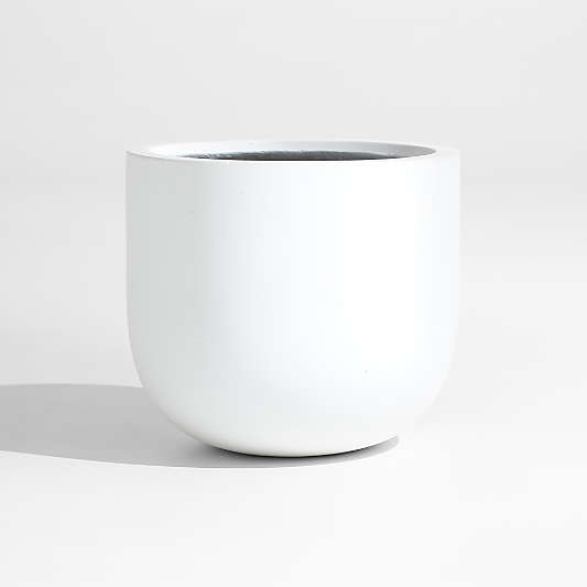 Junio Small White Planter 13"