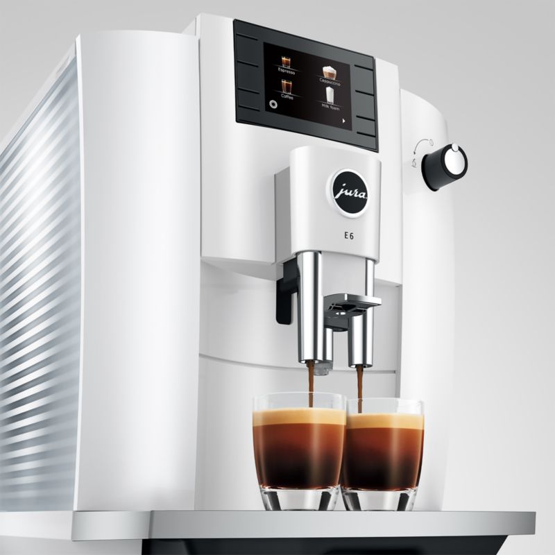 JURA ® E6 Piano White Espresso Machine - image 7 of 11