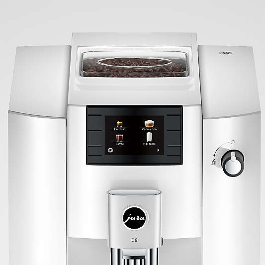 JURA ® E6 Piano White Espresso Machine