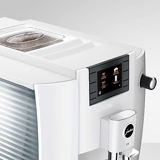 JURA ® E6 Piano White Espresso Machine