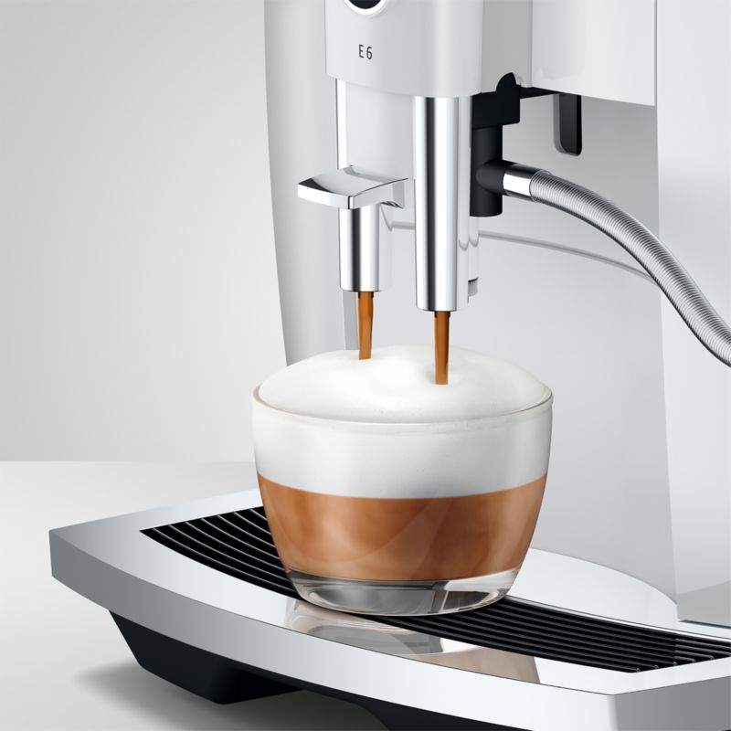 JURA ® E6 Piano White Espresso Machine - image 3 of 11