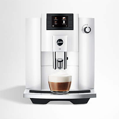 JURA ® E6 Piano White Espresso Machine