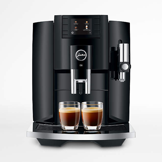 JURA E6 Platinum Espresso Machine + Reviews Crate & Barrel