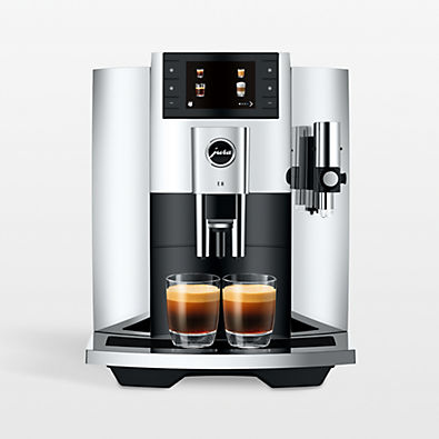 View JURA ® E8 Automatic Espresso Machine in Chrome details