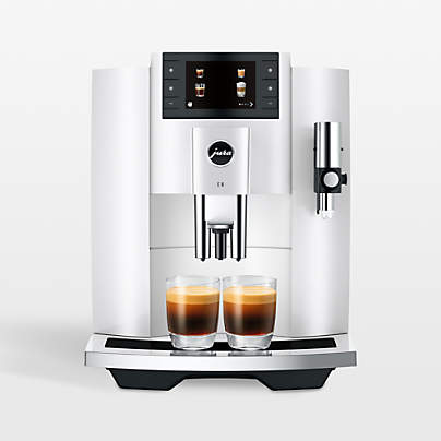 JURA ® E8 Automatic Espresso Machine in Piano White