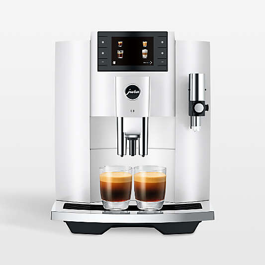 JURA ® E8 Automatic Espresso Machine in Piano White