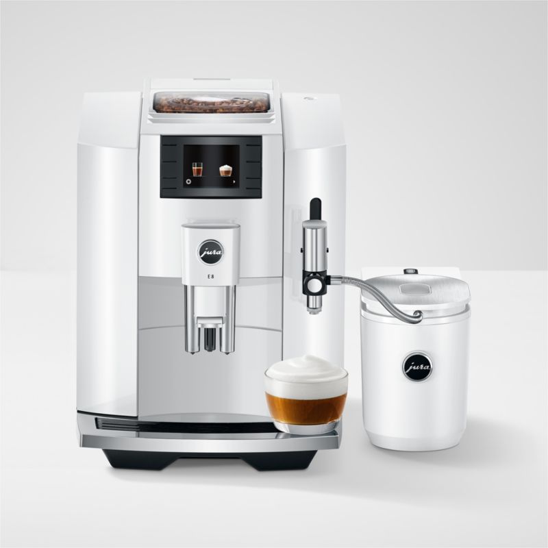 JURA ® E8 Piano White Espresso Machine - image 5 of 12