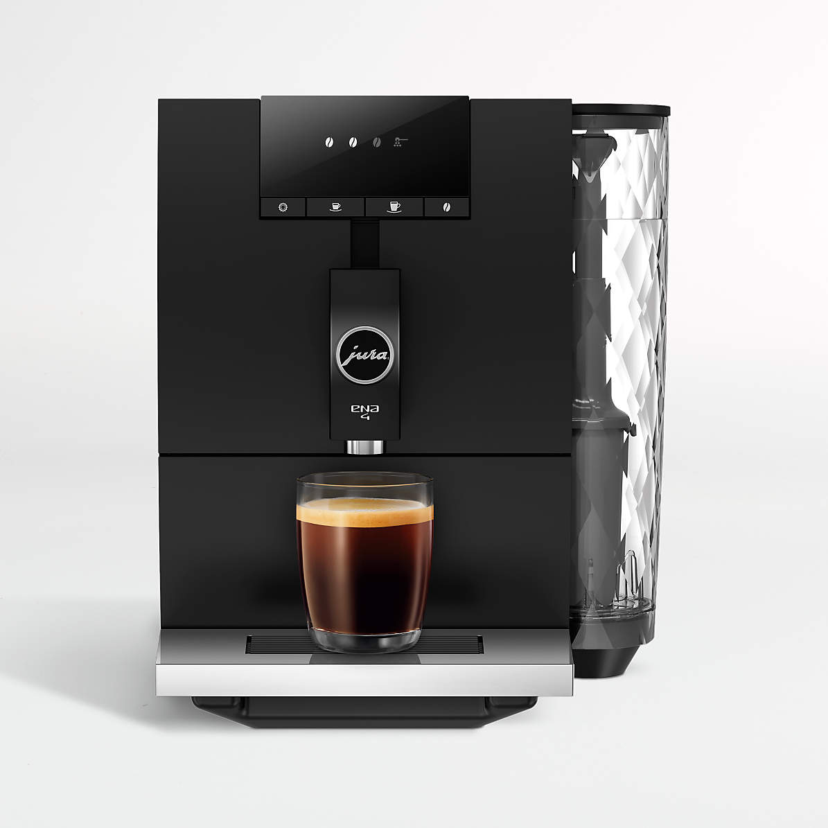 Charmant kiezen sensor JURA ENA 4 Metropolitan Black Espresso Machine + Reviews | Crate & Barrel