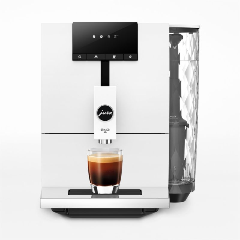 JURA ENA 4 Nordic White Espresso Machine + Reviews | Crate & Barrel