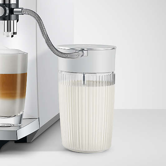 JURA ® 17-Oz. Glass Milk Carafe with Stainless Steel Lid