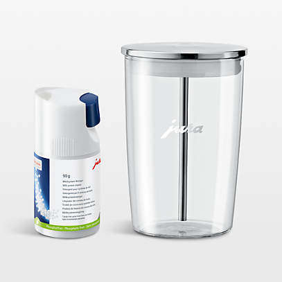 JURA 17-Oz. Glass Milk Container with Stainless Steel Lid +