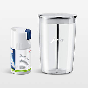 JURA 17-Oz. Glass Milk Container with Stainless Steel Lid + Reviews
