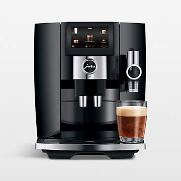 JURA E6 Automatic Coffee Machine, Piano Black