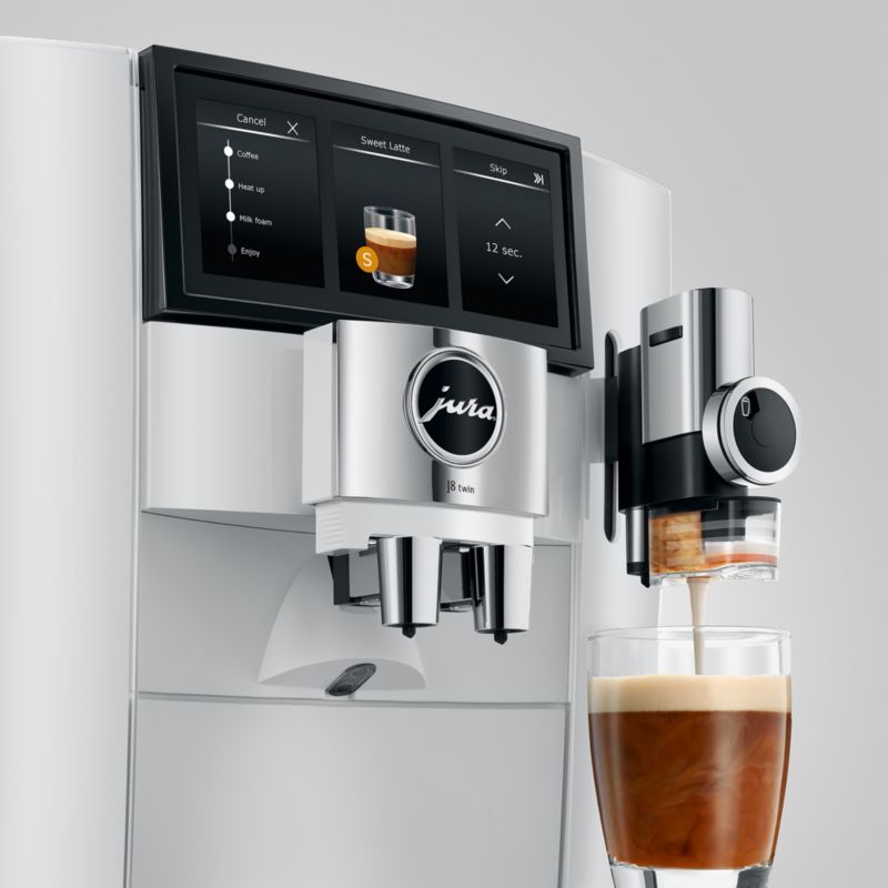 JURA ® J8 twin Automatic Espresso Machine in Diamond White - image 1 of 7