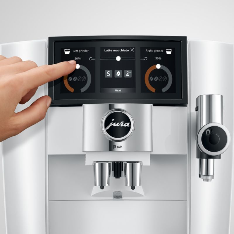 JURA ® J8 twin Automatic Espresso Machine in Diamond White - image 5 of 7